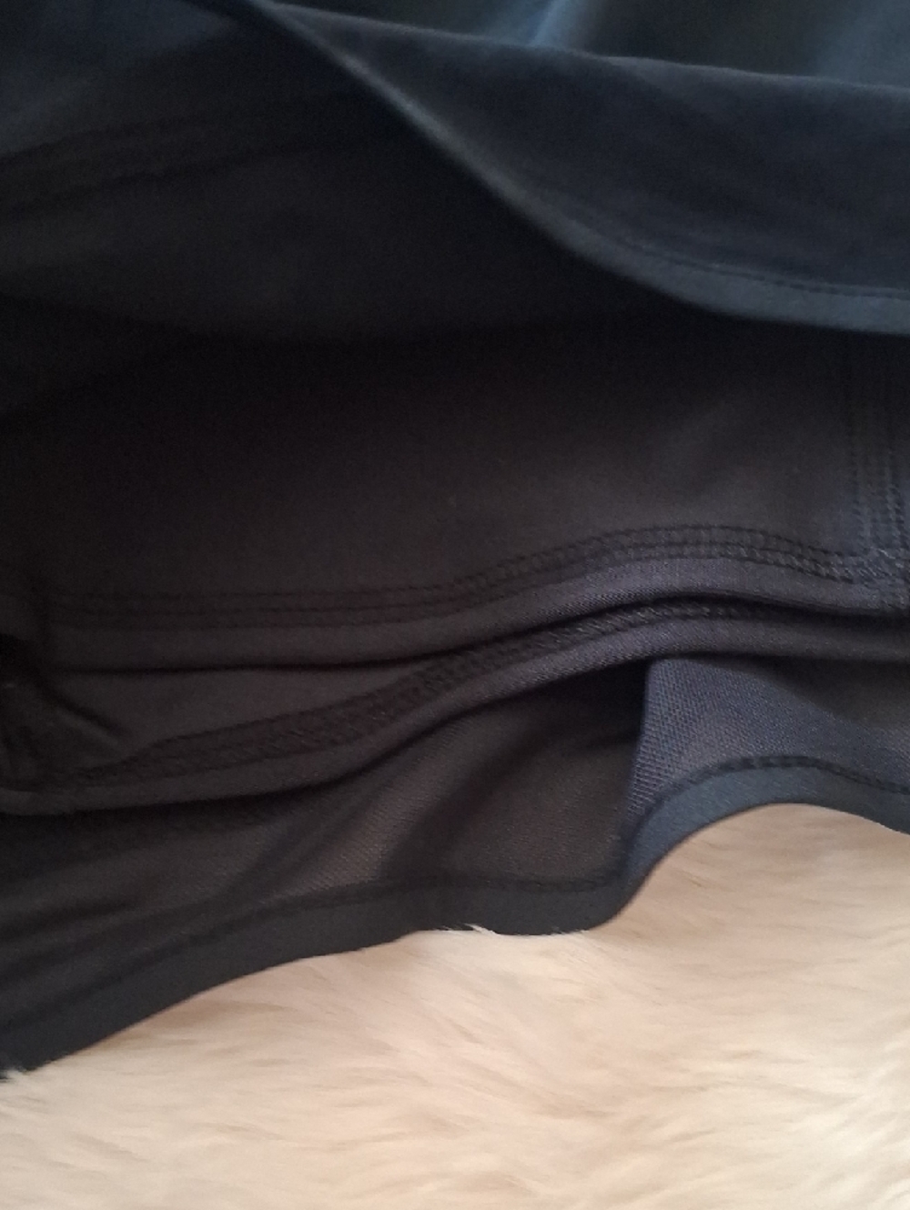 ASICS Black Layered Athletic Shorts with Inner Compression - Picture 4 of 6